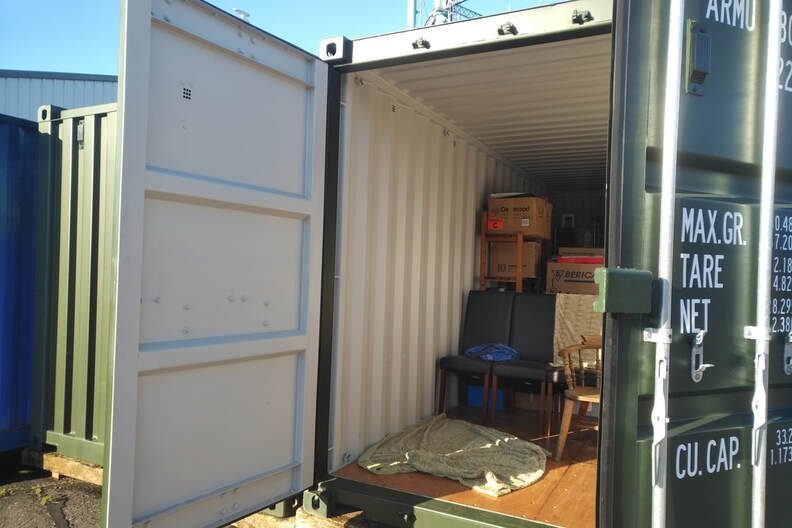 household furniture in a unit